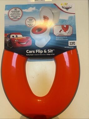 Bright Starts Cars Toddler Potty Seat — Orange